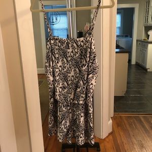 Susan Monaco black and white romper. Size small